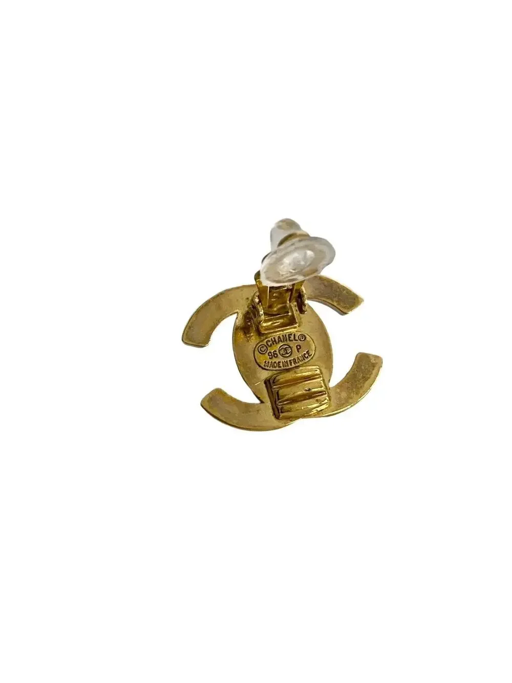Chanel Cc Logo Clip-On Earrings Metal #208809C10B